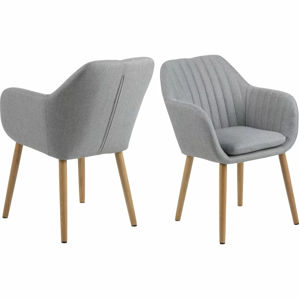 Tuotemerkit Emilia Nojatuoli - Vaaleanharmaa 4 Tuotemerkit Emilia Nojatuoli - Vaaleanharmaa - Bild 2