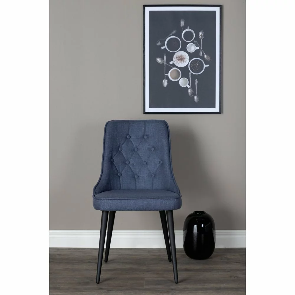 Tuotemerkit Alice Deluxe -ruokailutuoli - Sininen/musta 4 Tuotemerkit Alice Deluxe -ruokailutuoli - Sininen/musta - Bild 2