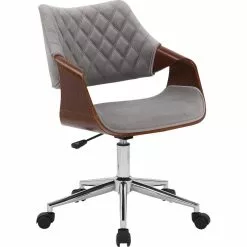 Tuotemerkit Manning-työtuoli - Pähkinä/harmaa