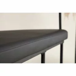 Tuotemerkit Stallhagen X Josefin Lustig Penkki - Musta PU -Keittiö- ja ruokapöytätuolit Försäljningsbutik 05a7804865f0488300b84d5bde0bb272ee