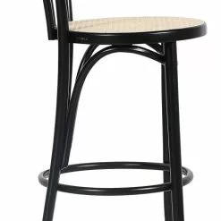 Tuotemerkit Taivutettu Puu Baarituoli No 18 - Musta / Rottinki -Keittiö- ja ruokapöytätuolit Försäljningsbutik 06af06a061662615386dd5d2642da96ac3