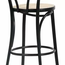 Tuotemerkit Taivutettu Puu Baarituoli No 18 - Musta / Rottinki -Keittiö- ja ruokapöytätuolit Försäljningsbutik 07c07ac7284524ff20fe1eb0aea59afbe5