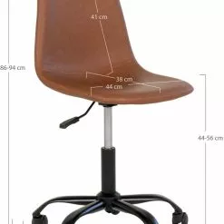 Tuotemerkit Stockholm Työtuoli - Vaaleanruskea/musta -Keittiö- ja ruokapöytätuolit Försäljningsbutik 09eb00e00c145b45224106988f3b5cbb09