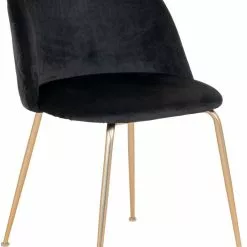 Tuotemerkit Geneve Ruokapöydän Tuoli - Musta/messinki