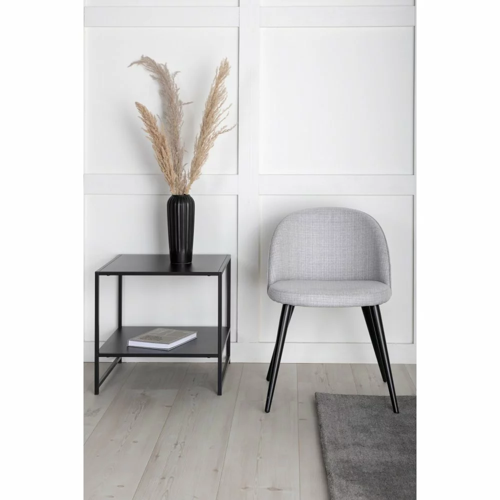 Tuotemerkit Alice Ruokatuoli - Vaaleanharmaa Kangas 4 Tuotemerkit Alice Ruokatuoli - Vaaleanharmaa Kangas - Bild 2