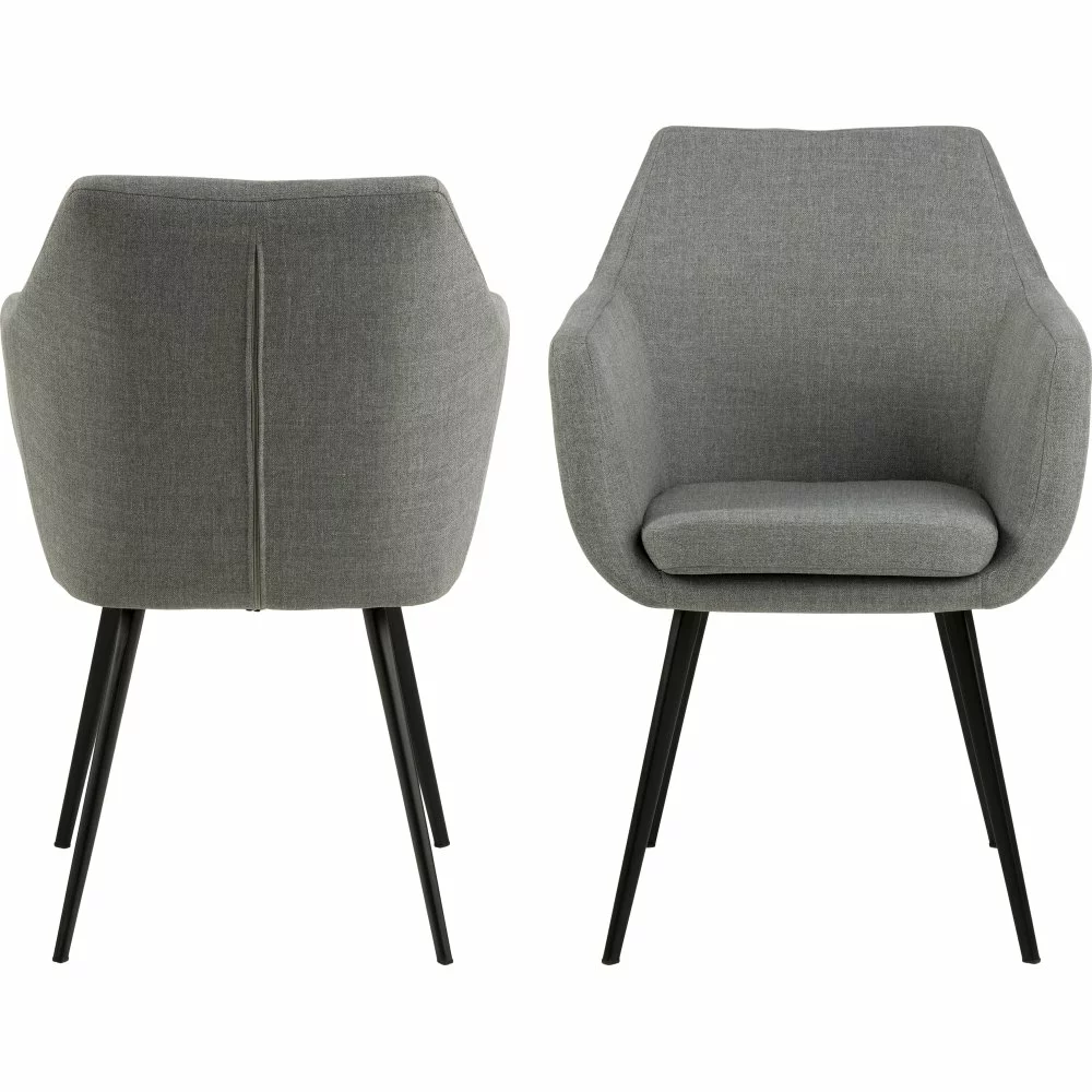 Tuotemerkit Nora Nojatuoli - Harmaa/musta 5 Tuotemerkit Nora Nojatuoli - Harmaa/musta - Bild 3