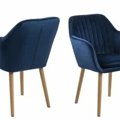 Tuotemerkit Emilia Nojatuoli - Sininen/tammi