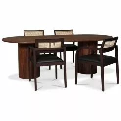 Tuotemerkit Siknäs Runkotuoli - Ruskea/musta PU -Keittiö- ja ruokapöytätuolit Försäljningsbutik 16c78ade33ce36c209cb2d72392b017e07