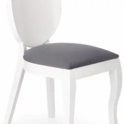 Tuotemerkit Cristel-tuoli - Valkoinen (korkeakiiltävä) / Harmaa (kangas)