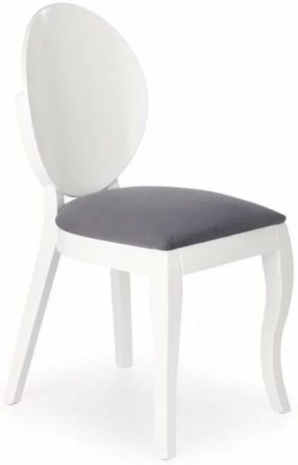 Tuotemerkit Cristel-tuoli - Valkoinen (korkeakiiltävä) / Harmaa (kangas) 3 Tuotemerkit Cristel-tuoli - Valkoinen (korkeakiiltävä) / Harmaa (kangas)