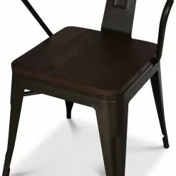 Tuotemerkit Peltinen Industry Adan -tuoli - Saksanpähkinä/Pelti -Keittiö- ja ruokapöytätuolit Försäljningsbutik 1abb2d3e3a72f80043e7bfc6ea7abeab8c