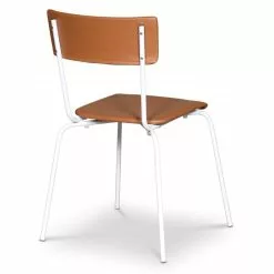 Tuotemerkit Cliff-tuoli - Valkoinen/ruskea -Keittiö- ja ruokapöytätuolit Försäljningsbutik 1b7056d48a409ee3f1aeccae901a9b4641