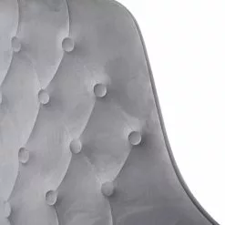 Tuotemerkit Ruokatuoli Zeus - Musta / Vaaleanharmaa Sametti -Keittiö- ja ruokapöytätuolit Försäljningsbutik 1d54eec1734638494df8eda4c80b0521f3