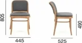 Tuotemerkit No 811 Ruokatuoli Rottinkiselkänojalla - Valinnainen Rungon Ja Verhoilun Väri 7 Tuotemerkit No 811 Ruokatuoli Rottinkiselkänojalla - Valinnainen Rungon Ja Verhoilun Väri - Bild 5