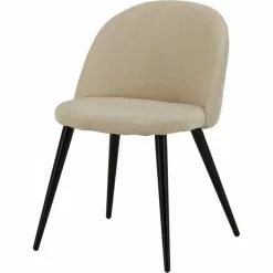 Tuotemerkit Alice Ruokatuoli - Beige Sametti -Keittiö- ja ruokapöytätuolit Försäljningsbutik 2286bcddadf246a2082335e4ee74c5f127