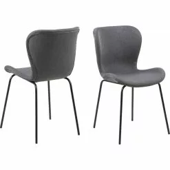 Tuotemerkit Batilda Ruokatuoli - Harmaa/musta