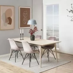 Tuotemerkit Eris Tuoli - Vaaleanpunainen / Musta -Keittiö- ja ruokapöytätuolit Försäljningsbutik 29c8dfb13ae6bb700ce1579688fec2f311