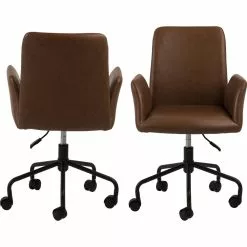 Tuotemerkit Naya Työtuoli - Ruskea PU -Keittiö- ja ruokapöytätuolit Försäljningsbutik 2c9c9a54e547d768ee449ed9e34d010d89