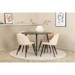 Tuotemerkit Alice Ruokatuoli - Beige Sametti -Keittiö- ja ruokapöytätuolit Försäljningsbutik 2e4346dee81f05e65617de02aead5a5294