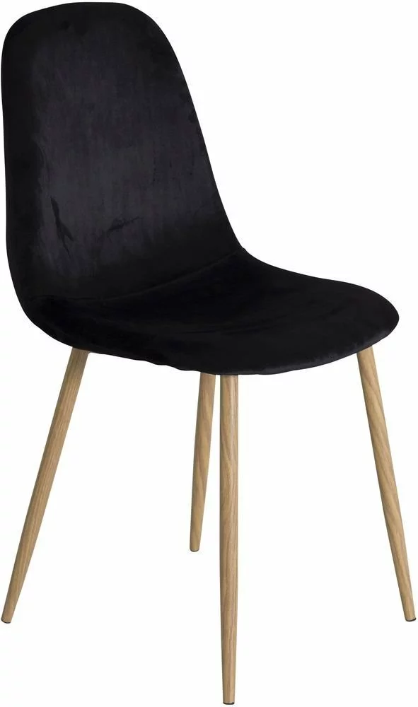 Tuotemerkit Lara Tuoli - Tammijäljitelmä / Musta Sametti 3 Tuotemerkit Lara Tuoli - Tammijäljitelmä / Musta Sametti