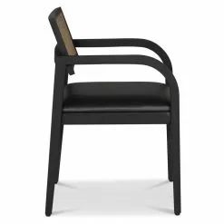 Tuotemerkit Siknäs Runkotuoli - Musta/rottinki/PU -Keittiö- ja ruokapöytätuolit Försäljningsbutik 2fa12469ba389a380906abab7ab3aab0d9