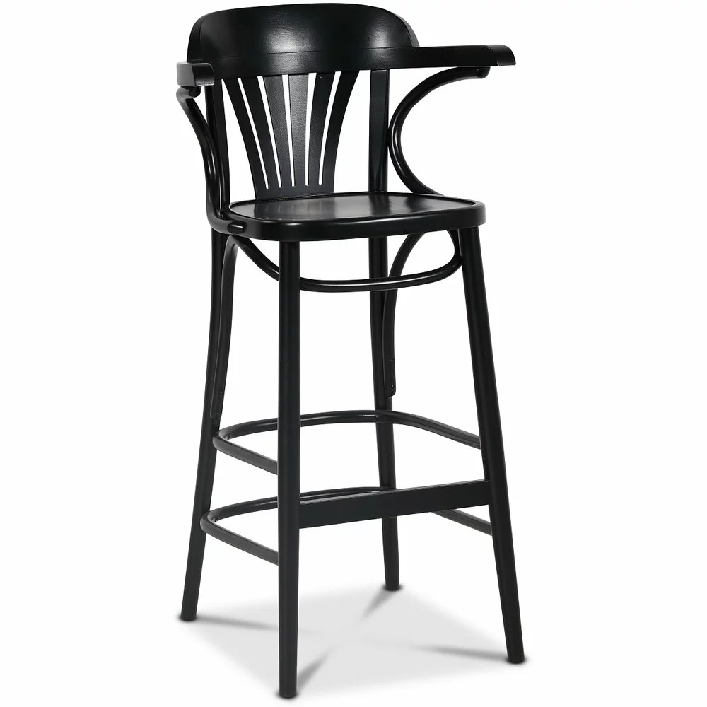 Tuotemerkit Taivepuinen Baarituoli No 135 - Musta 3 Tuotemerkit Taivepuinen Baarituoli No 135 - Musta