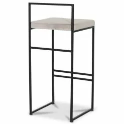 Tuotemerkit Aston Baarijakkara - Harmaa-beige Sametti / Musta -Keittiö- ja ruokapöytätuolit Försäljningsbutik 30c510a898bbc68d096ff45f0d66444f7f