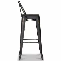 Tuotemerkit France Baarijakkara Metallia - Musta / Kulta -Keittiö- ja ruokapöytätuolit Försäljningsbutik 313feddc0b78272841f2a4df2f03eef452