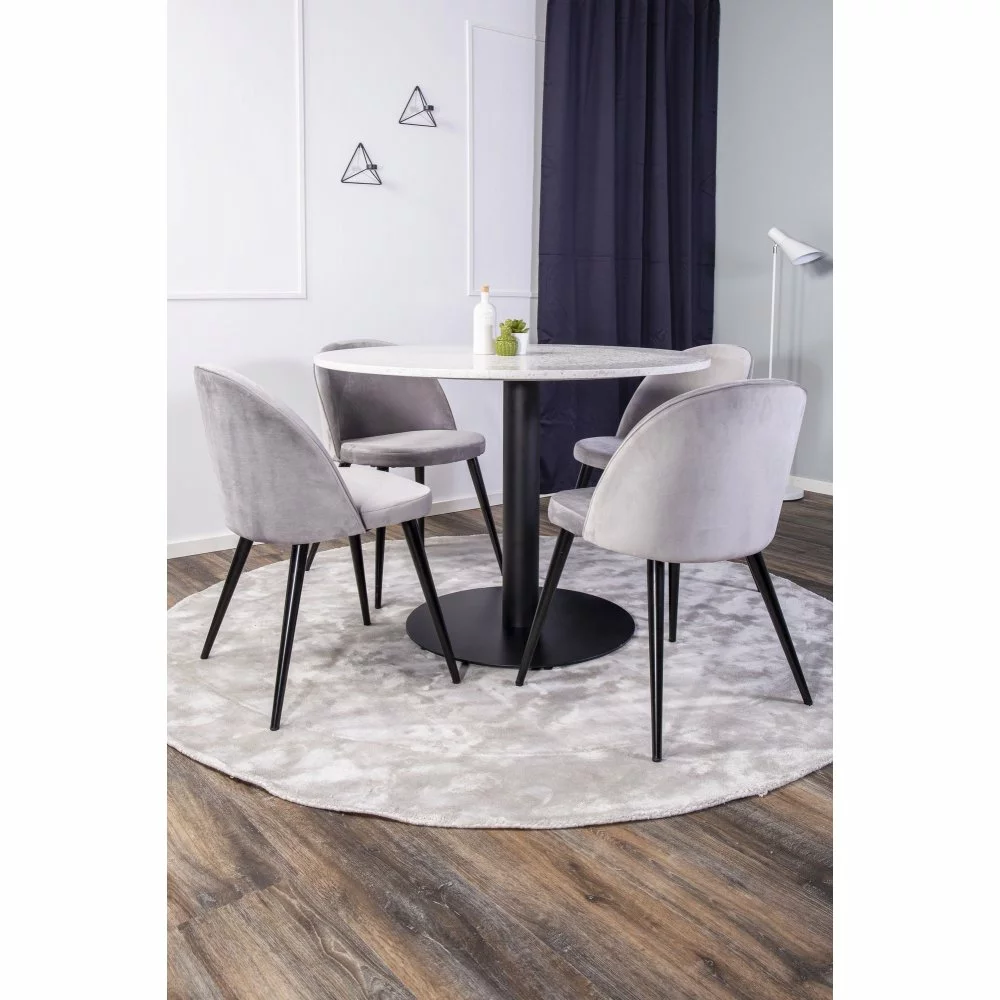 Tuotemerkit Zeus Tuoli - Musta / Vaaleanharmaa Sametti 8 Tuotemerkit Zeus Tuoli - Musta / Vaaleanharmaa Sametti - Bild 6