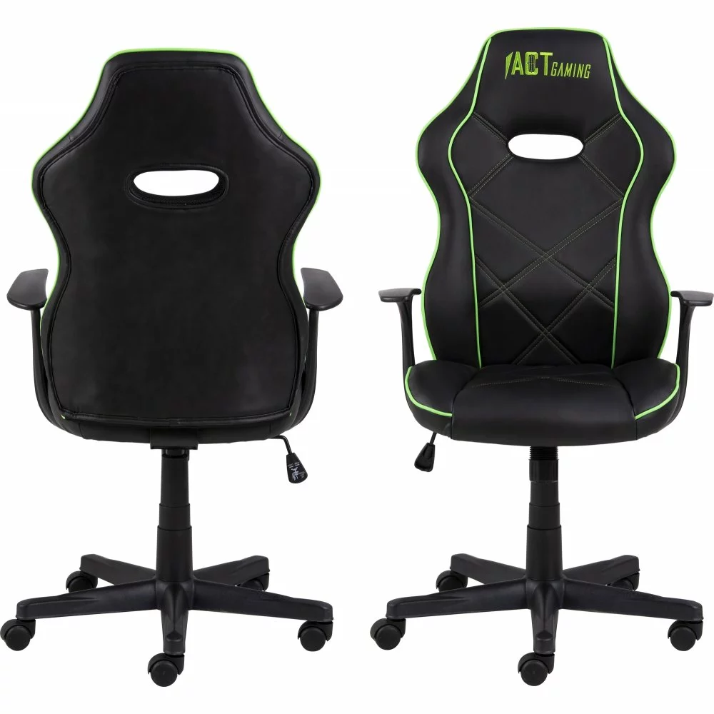 Tuotemerkit Vayne Työtuoli / Pelituoli - Musta/vihreä 5 Tuotemerkit Vayne Työtuoli / Pelituoli - Musta/vihreä - Bild 3