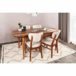 Tuotemerkit Elma Tuoli - Pähkinä/beige -Keittiö- ja ruokapöytätuolit Försäljningsbutik 359b7952ff2f2a2f814a2976083839d47b