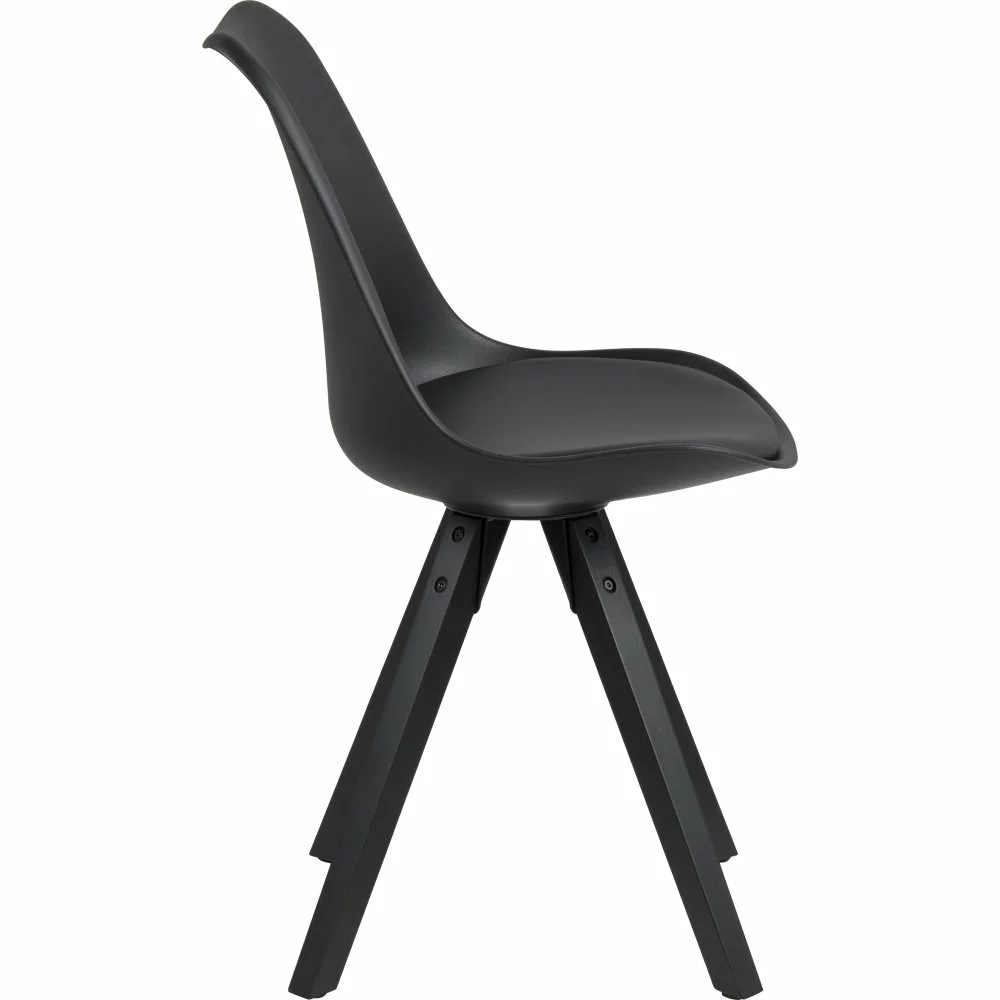 Tuotemerkit Dima Ruokapöydän Tuoli - Musta PU 6 Tuotemerkit Dima Ruokapöydän Tuoli - Musta PU - Bild 4