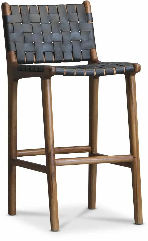 Tuotemerkit Porto Baarituoli - Musta / Tiikki 3 Tuotemerkit Porto Baarituoli - Musta / Tiikki