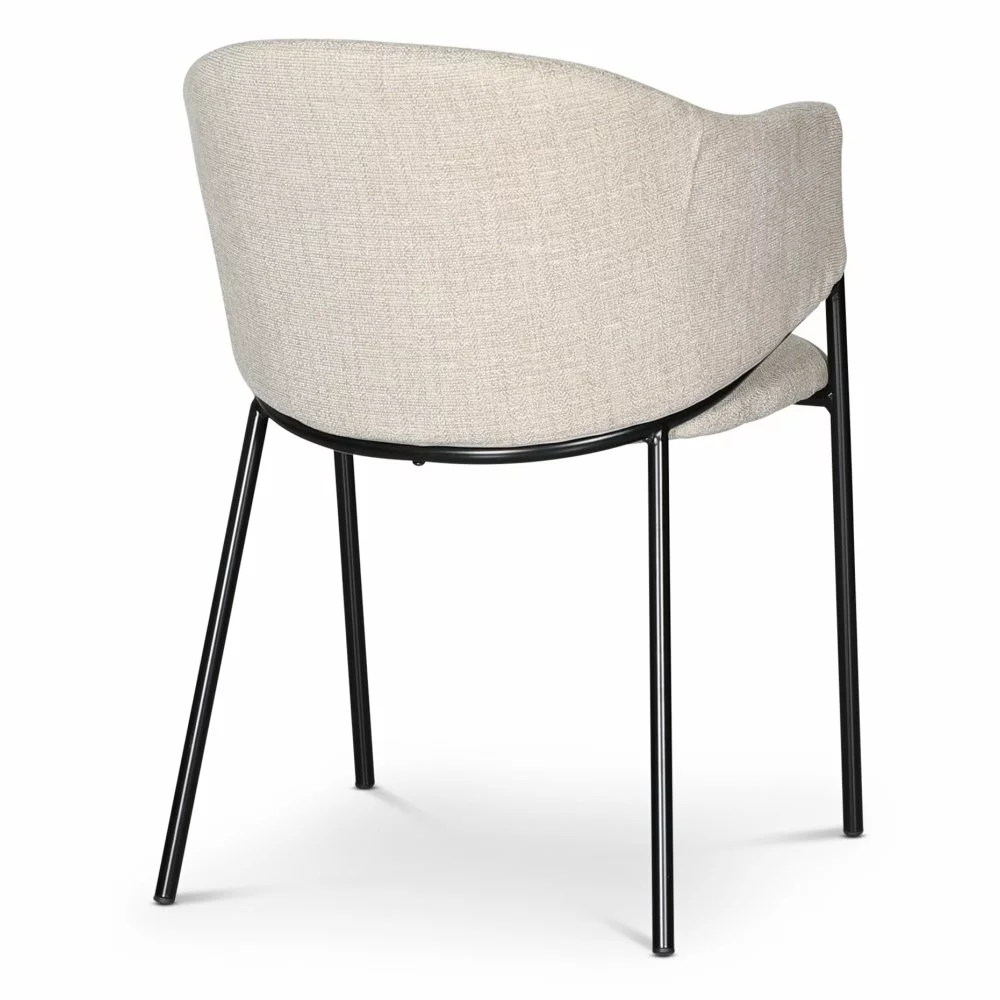 Tuotemerkit Stacey-nojatuoli - Beige/musta 6 Tuotemerkit Stacey-nojatuoli - Beige/musta - Bild 4