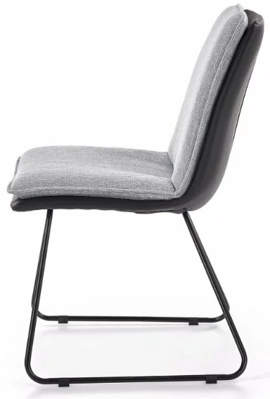 Tuotemerkit Veronika Ruokapöydän Tuoli - Vaaleanharmaa/musta (kangas/PU) 7 Tuotemerkit Veronika Ruokapöydän Tuoli - Vaaleanharmaa/musta (kangas/PU) - Bild 5