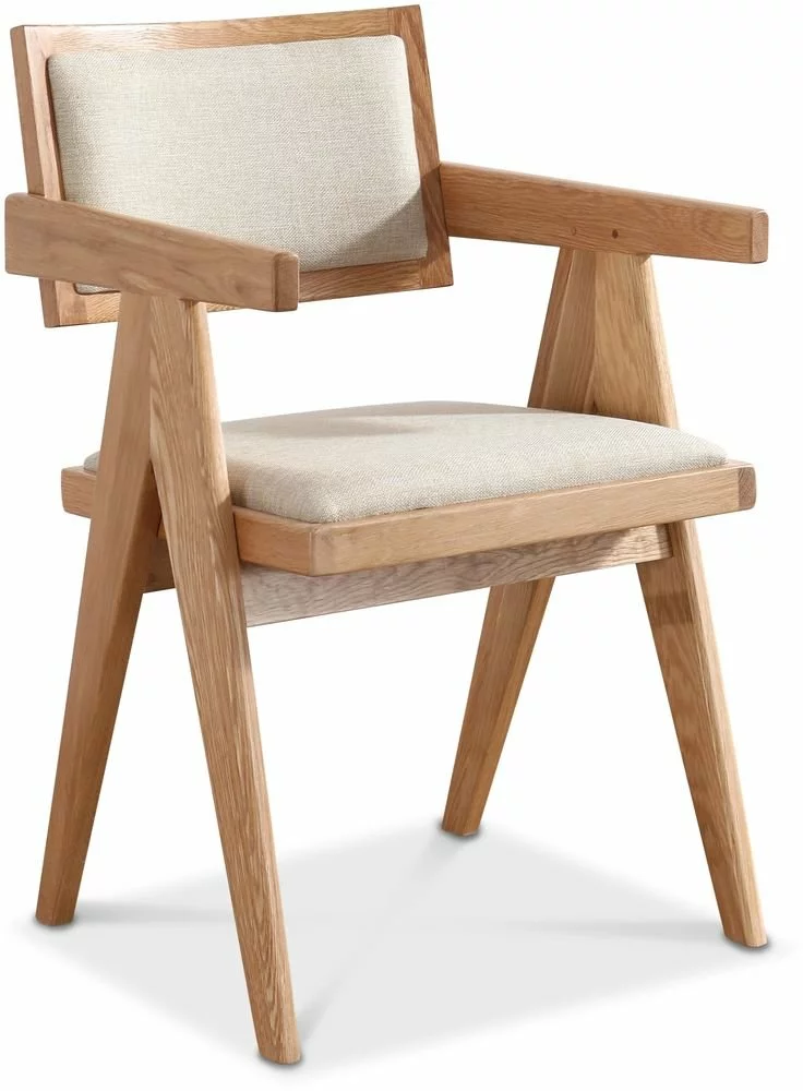 Tuotemerkit Sara Nojatuoli - Tammi / Pellava 3 Tuotemerkit Sara Nojatuoli - Tammi / Pellava