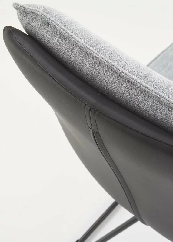 Tuotemerkit Veronika Ruokapöydän Tuoli - Vaaleanharmaa/musta (kangas/PU) 8 Tuotemerkit Veronika Ruokapöydän Tuoli - Vaaleanharmaa/musta (kangas/PU) - Bild 6