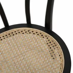 Tuotemerkit Danderyd Tuoli Nro 18 - Musta/rottinki-istuin -Keittiö- ja ruokapöytätuolit Försäljningsbutik 4301dd8857cc2f2aa63f5530a6fc8d771b