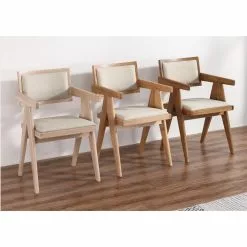 Tuotemerkit Sara Nojatuoli - Tammi / Pellava 7 Tuotemerkit Sara Nojatuoli - Tammi / Pellava -Keittiö- ja ruokapöytätuolit Försäljningsbutik 44a7a0949028e080ce67bca97380790908