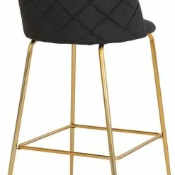 Tuotemerkit Lausanne Baarijakkara - Musta/messinki -Keittiö- ja ruokapöytätuolit Försäljningsbutik 481550fe977ddac789f27e1f7f16971c09