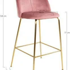 Tuotemerkit Lausanne Baarijakkara - Pinkki/messinki 12 Tuotemerkit Lausanne Baarijakkara - Pinkki/messinki -Keittiö- ja ruokapöytätuolit Försäljningsbutik 49405730cfb44027b70d4cd5ff2469f371