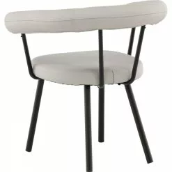 Tuotemerkit Västerås X Josefin Lustig Nojatuoli - Luonnonvalkoinen/musta -Keittiö- ja ruokapöytätuolit Försäljningsbutik 49f6ed4004f270662810fc446e692dcb4e