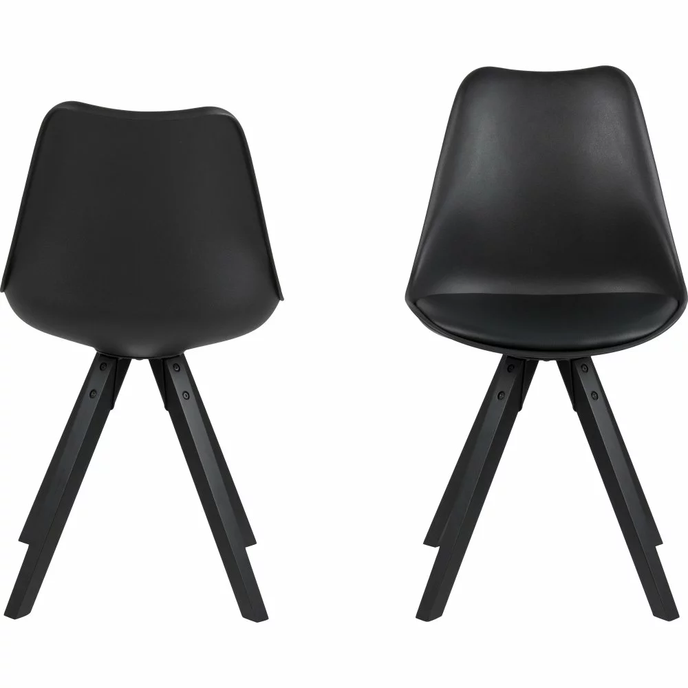 Tuotemerkit Dima Ruokapöydän Tuoli - Musta PU 5 Tuotemerkit Dima Ruokapöydän Tuoli - Musta PU - Bild 3