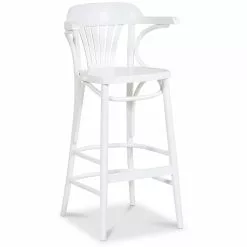 Tuotemerkit Taivepuinen Baarituoli No 135 - Valkoinen