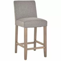 Tuotemerkit Axel-baarituoli - Harmaa (Kangas) / Ruskeat Jalat