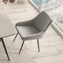 Tuotemerkit Albi Ruokapöydän Tuoli - Vaaleanharmaa Sametti 11 Tuotemerkit Albi Ruokapöydän Tuoli - Vaaleanharmaa Sametti -Keittiö- ja ruokapöytätuolit Försäljningsbutik 514e1545071fdb5a2386e64d011940d1be