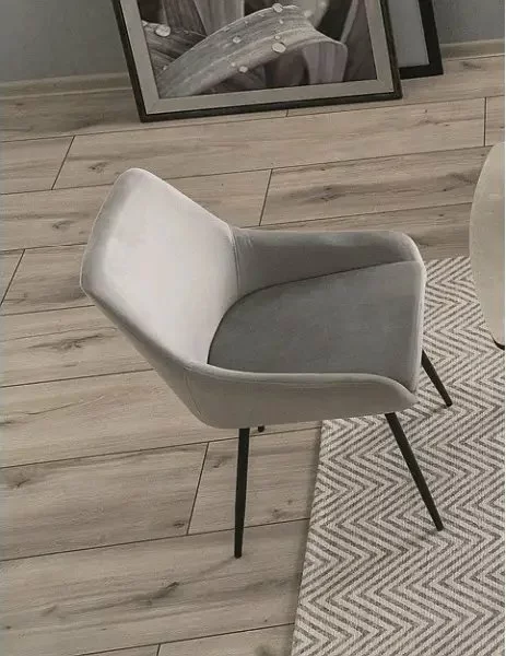 Tuotemerkit Albi Ruokapöydän Tuoli - Vaaleanharmaa Sametti 5 Tuotemerkit Albi Ruokapöydän Tuoli - Vaaleanharmaa Sametti - Bild 3