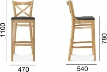 Tuotemerkit Bistro 1 Baarijakkara - Valinnainen Verhoilun Ja Rungon Väri 7 Tuotemerkit Bistro 1 Baarijakkara - Valinnainen Verhoilun Ja Rungon Väri - Bild 5