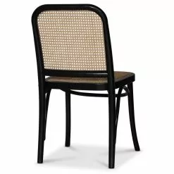 Tuotemerkit Sävyinen Taivutettu Tuoli Rottinkiistuimella - Musta / Rottinki -Keittiö- ja ruokapöytätuolit Försäljningsbutik 5489f832b7835cb79e3423978c90e86831