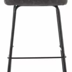 Tuotemerkit Orville-baarituoli - Tummanharmaa Vintage (PU) -Keittiö- ja ruokapöytätuolit Försäljningsbutik 5abe17d0771d35ba3dcd24dc485d78a016